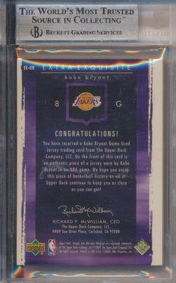 Upper Deck 2003-2004 Exquisite Collection Extra Exquisite Jumbo Patch #EE-KB Kobe Bryant 22/75 / BGS Grade 9