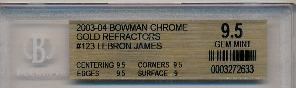 その他 2004-2005 Bowman lebron james GOLD SGC 8 その他 2004-2005 Bowman lebron james GOLD SGC 8 その他 2004