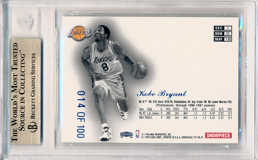 Fleer 1997-1998 Flair Showcase Legacy Collection Row 0 #18 Kobe