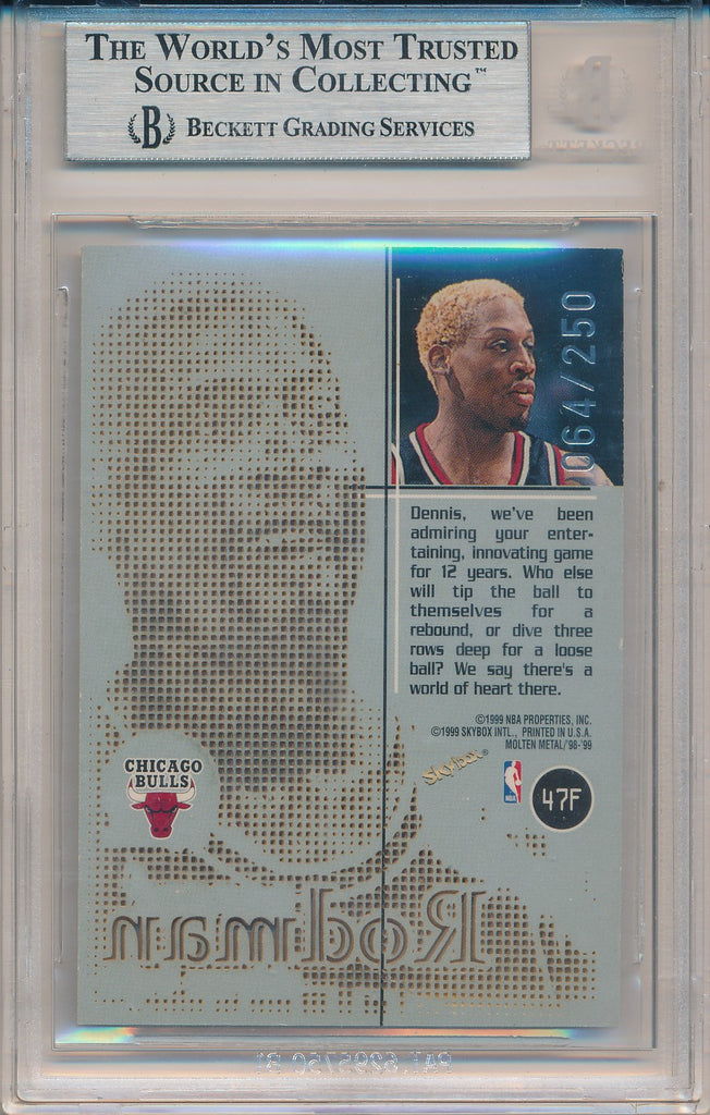 SkyBox 1998-1999 Molten Metal Fusion Titanium #47F Dennis Rodman 