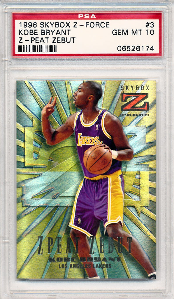 Skybox 1996-1997 Z-Force Z-Peat Zebut #3 Kobe Bryant / PSA Grade