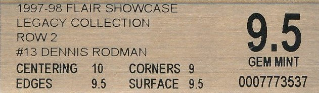 Fleer 1997-1998 Flair Showcase Legacy Collection #2 Dennis Rodman