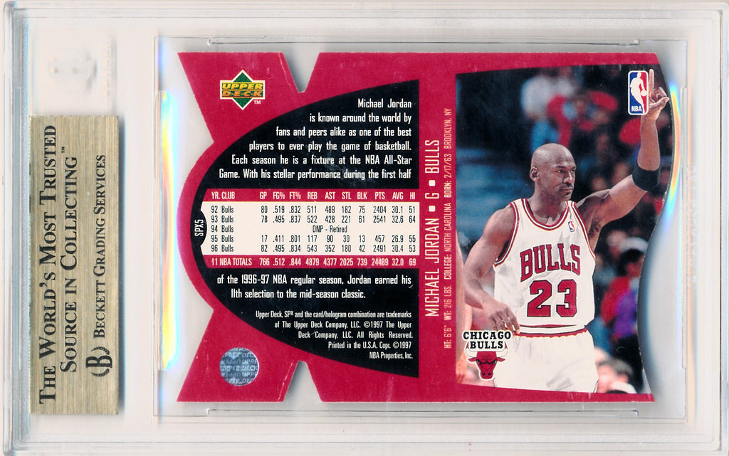 Upper Deck 1997 SPx Gold #5 Michael Jordan / BGS Grade 9.5 – Mr