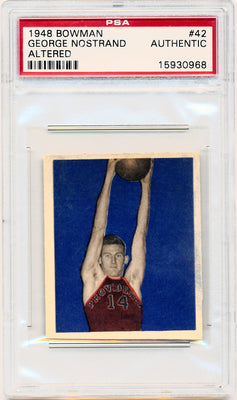 Topps Bowman 1948   #42 George Nostrand  / PSA Grade Authentic