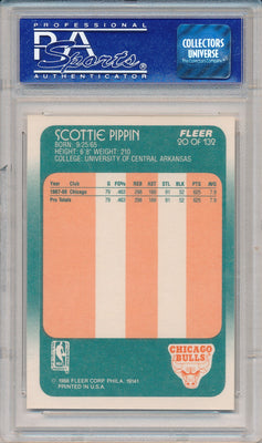 Fleer 1988-1989 Basketball RC #20 Scottie Pippen  / PSA Grade 9