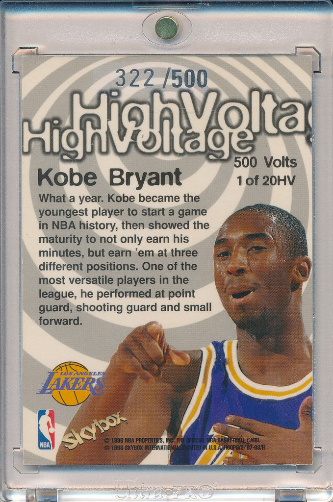 Kobe Bryant 1998 NBA Hoops Card