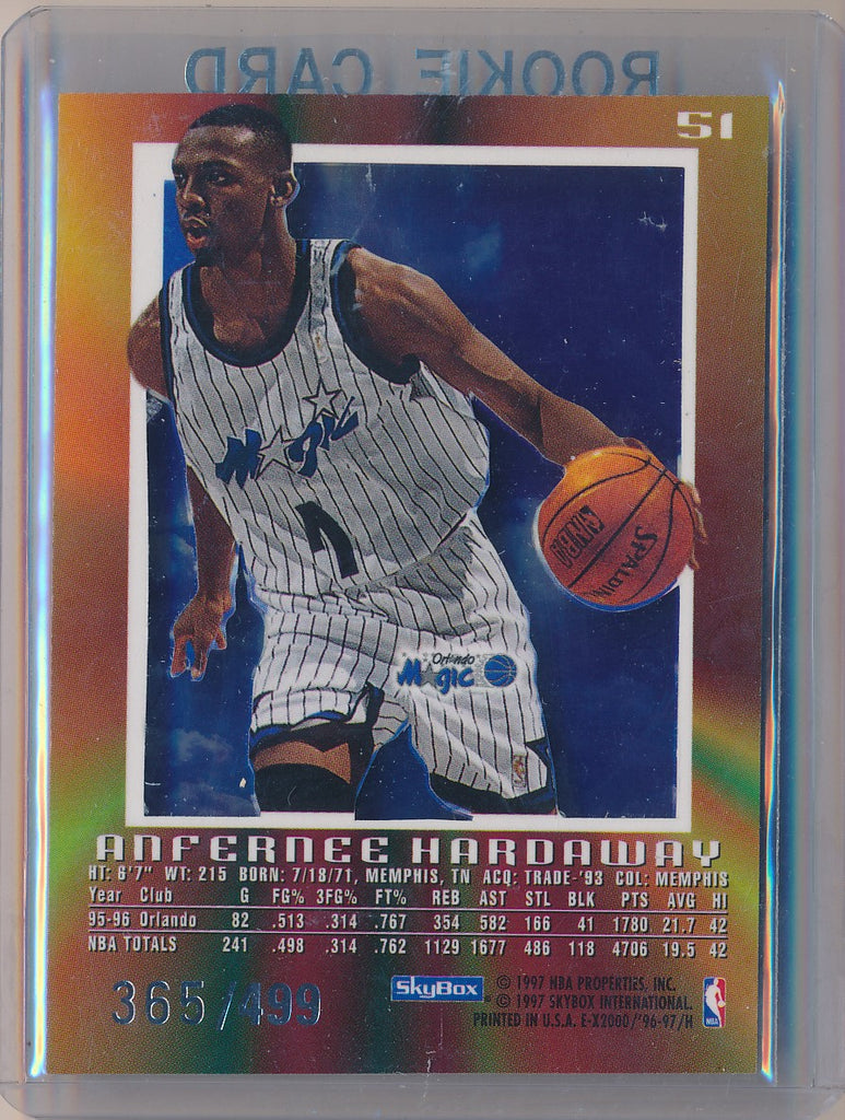 Bowman Anfernee Hardaway Basketball Trading Cards