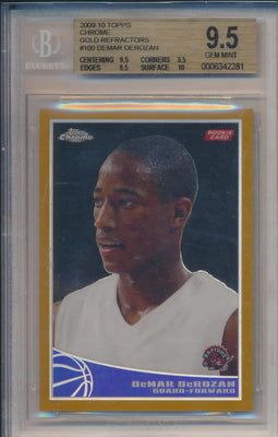 Topps 2009-2010 Chrome Gold Refractors #100 Ty Lawson 37/50 / BGS Grade 9.5