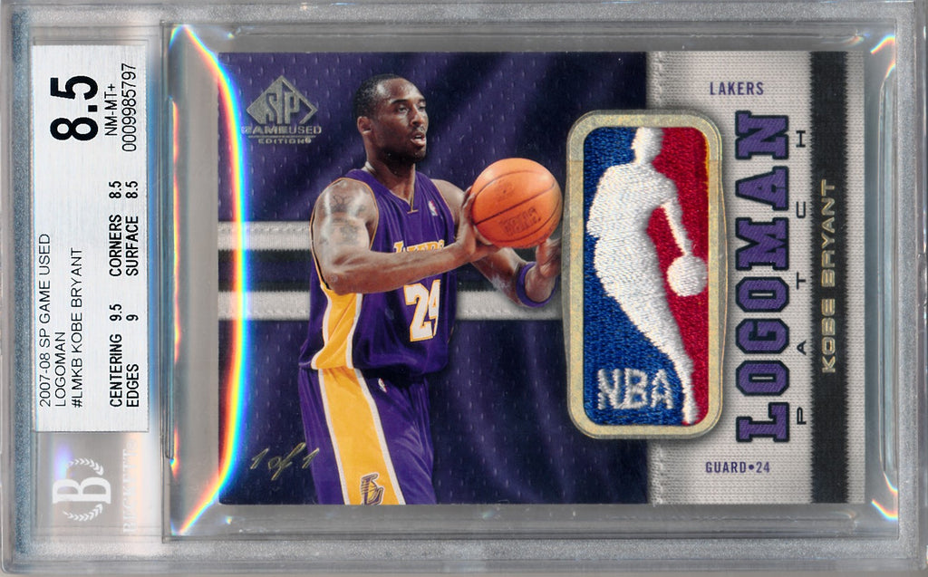 Upper Deck 2007-2008 SP Game Used Logoman #LMKB Kobe Bryant 1/1 / BGS – Mr.  B's Collection