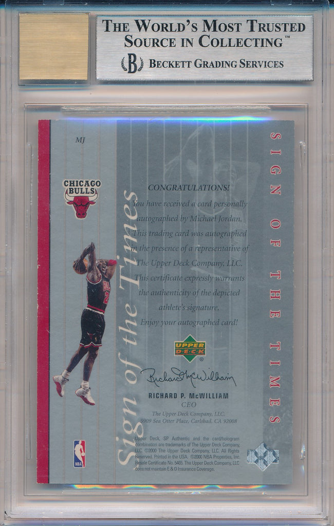Upper Deck 1999-2000 SP Authentic Sign Of The Times #MJ