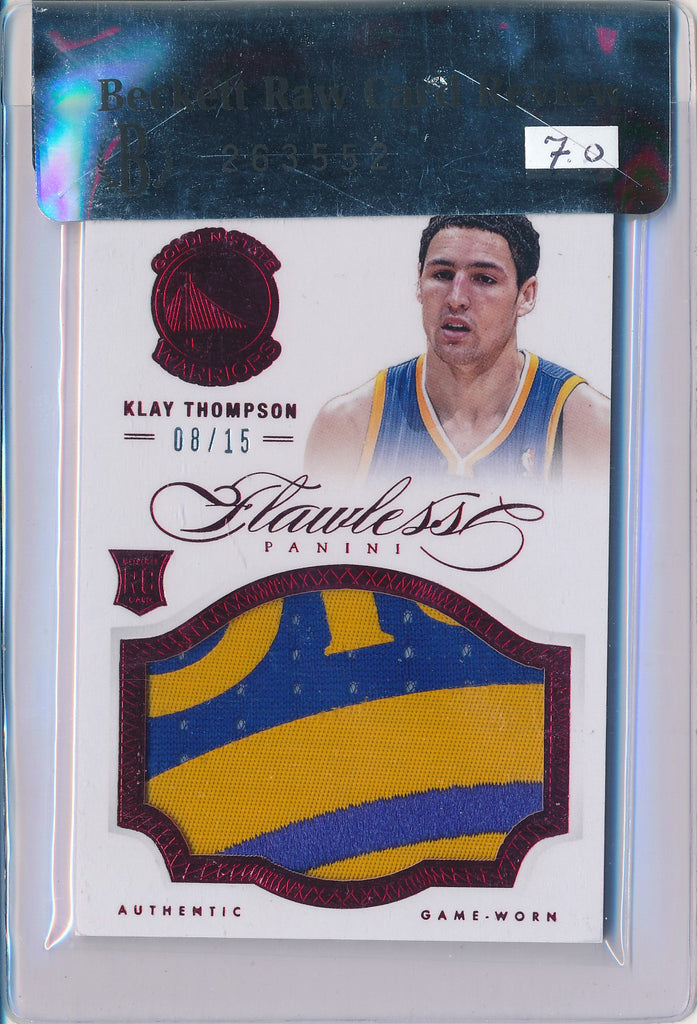 Panini 2012-2013 Flawless Ruby Jumbo Patches #5 Klay Thompson 08