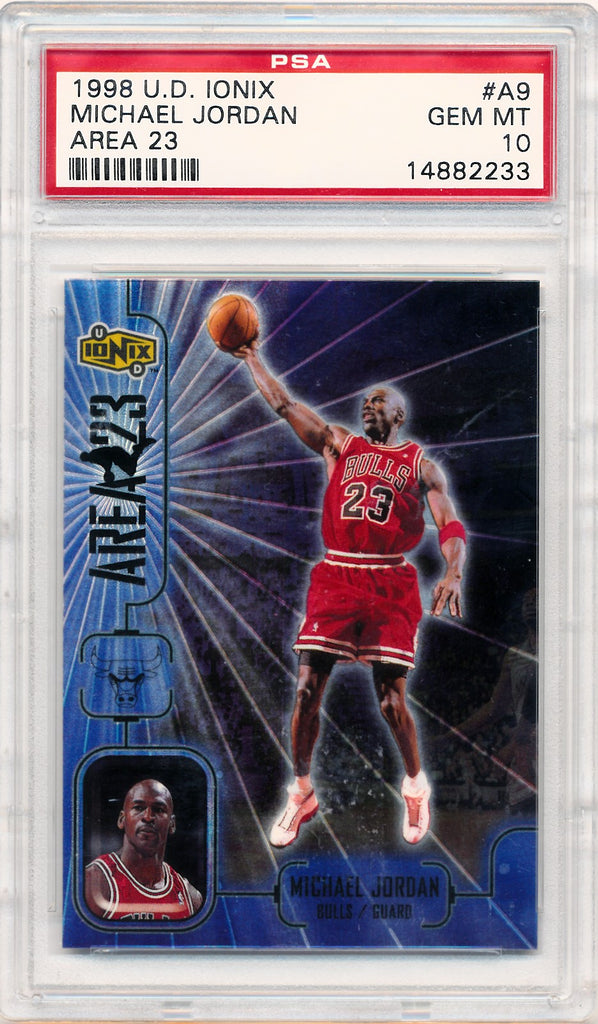 1998レア/100枚限定PSA MICHAEL JORDAN MJx LIVE 1998 Upper Deck mjx - Mj Live Michael Jordan #L2 /100 for sale
