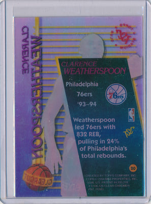Topps 1993-1994 Stadium Club Clearcut #20 Clarence Weatherspoon
