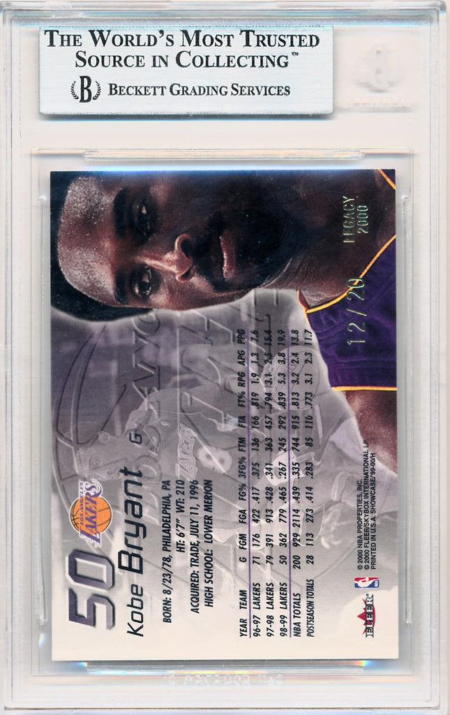 Fleer 1999-2000 Flair Showcase Legacy Collection #50 Kobe Bryant