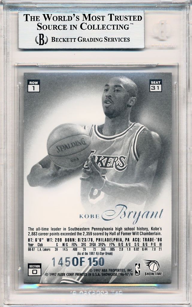 Fleer 1996-1997 Flair Showcase Legacy Collection Row 1 #31 Kobe