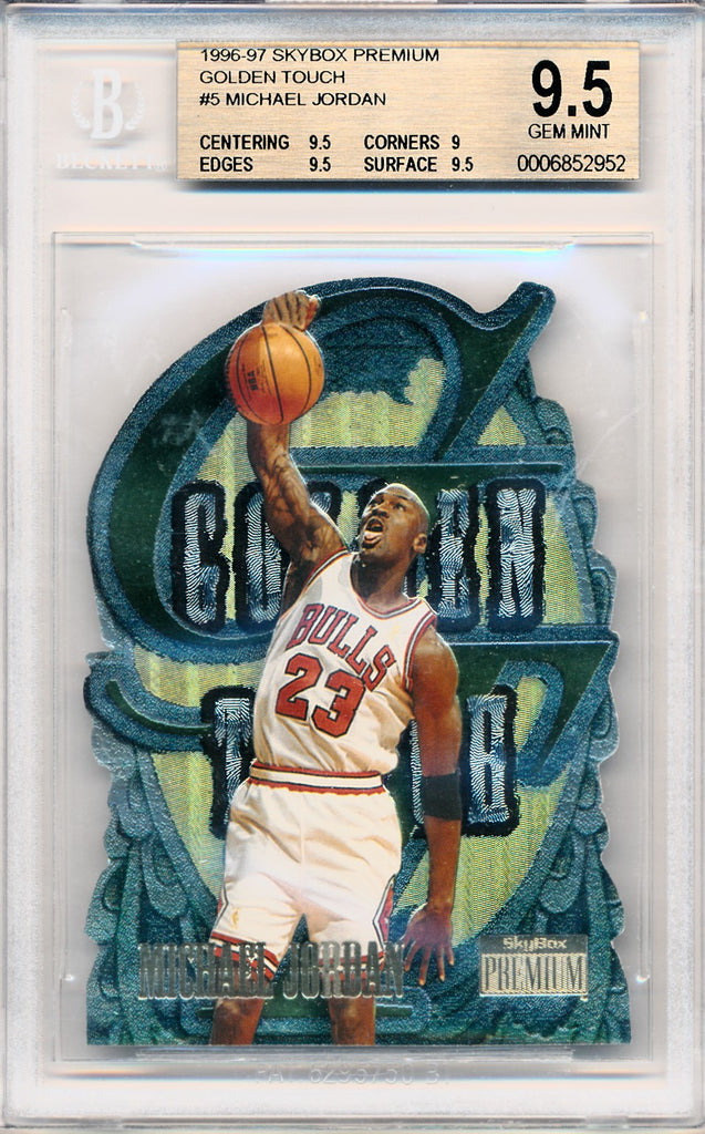 Skybox 1996-1997 Premium Golden Touch #5 Michael Jordan 5/10 / BGS Grade 9.5