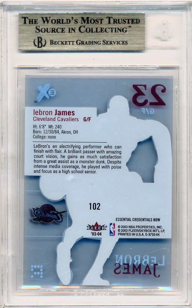 Fleer 2003-2004 E-X Essential Credentials-Now #102 Lebron James 79/102 –  Mr. B's Collection