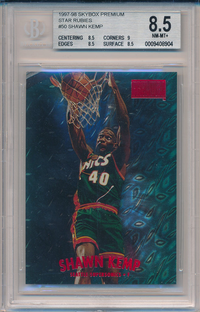 SkyBox 1997-1998 Premium Star Rubies #50SR Shawn Kemp 14 