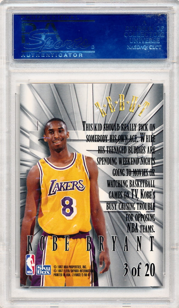 SkyBox Z-Force - Zebut #3 Kobe Bryant-