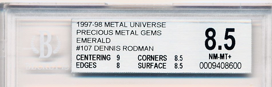 Skybox 1997-1998 Metal Universe Championship Precious Metal Gems