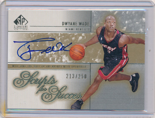 Upper Deck 2003-2004 SP Signature Edition Scripts For Success #SS-DY Dwyane Wade 213/250