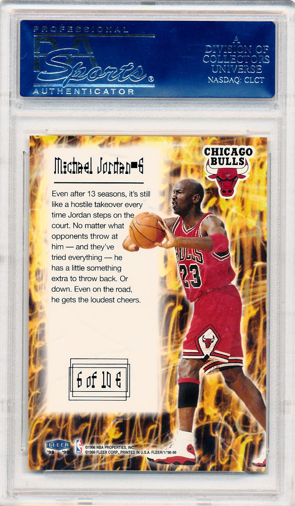 Fleer 1998-1999 Fleer Tradition Electrifying #6 Michael Jordan 6