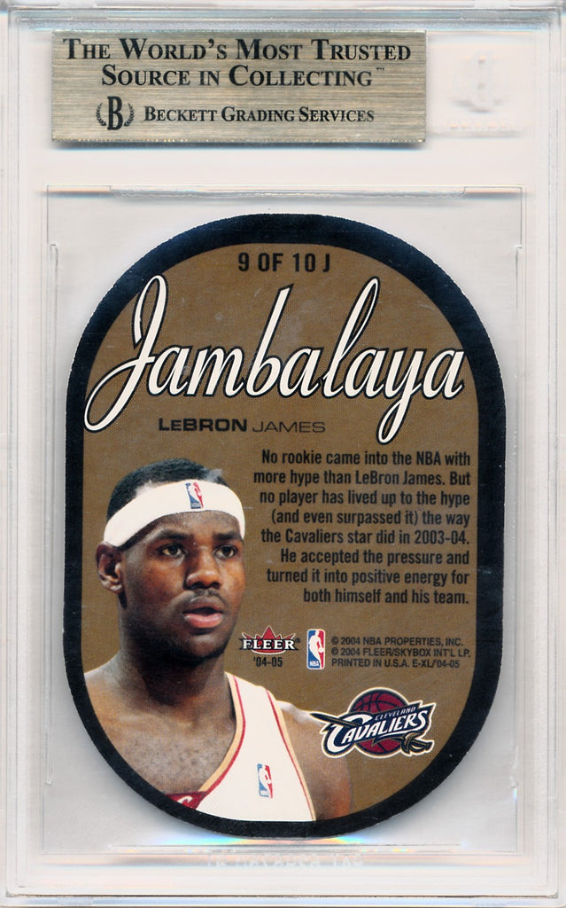 Fleer 2004-2005 E-XL Jambalaya #9 Lebron James 9/10 / BGS Grade