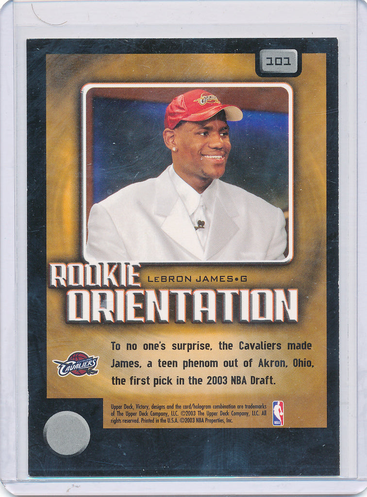 lebron rookie orientation card