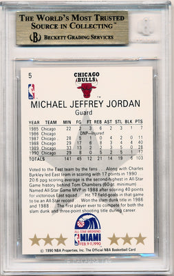 Hoops 1990-1991 NBA Hoops All Star Weekend #5 Michael Jordan  / BGS Grade 9.5