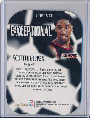 SkyBox 1999-2000 E-X E-Xceptional #7/15XC Scottie Pippen
