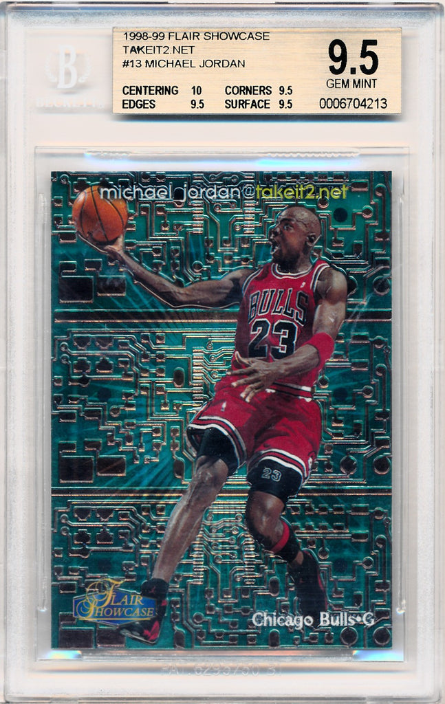 Fleer 1998-1999 Flair Showcase Takeit2.net #13 Michael Jordan 13 