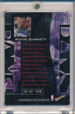 SkyBox 1998-1999 Hoops BAMS #10/10B Kevin Garnett 27/250