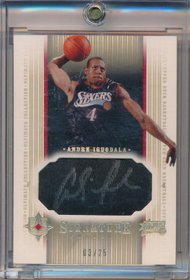 Upper Deck 2004-2005 Ultimate Collection Signature Patches #SP-AI Andre Iguodala 3/25