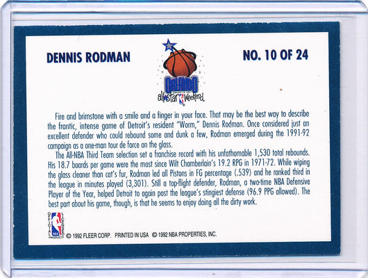 Fleer 1992-1993 Basketball All Star Weekend #10/24 Dennis Rodman