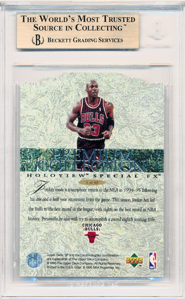 Upper Deck 1996-1997 SP Holoviews #PC5 Michael Jordan / BGS Grade 