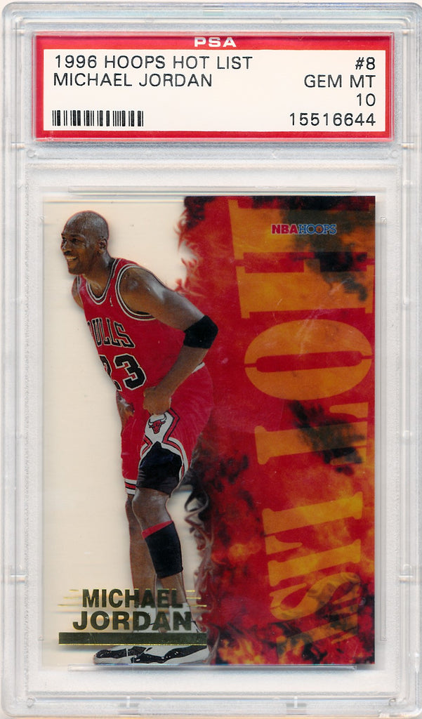 Fleer 1996-1997 NBA Hoops Hoops Hot List #8 Michael Jordan 8/20