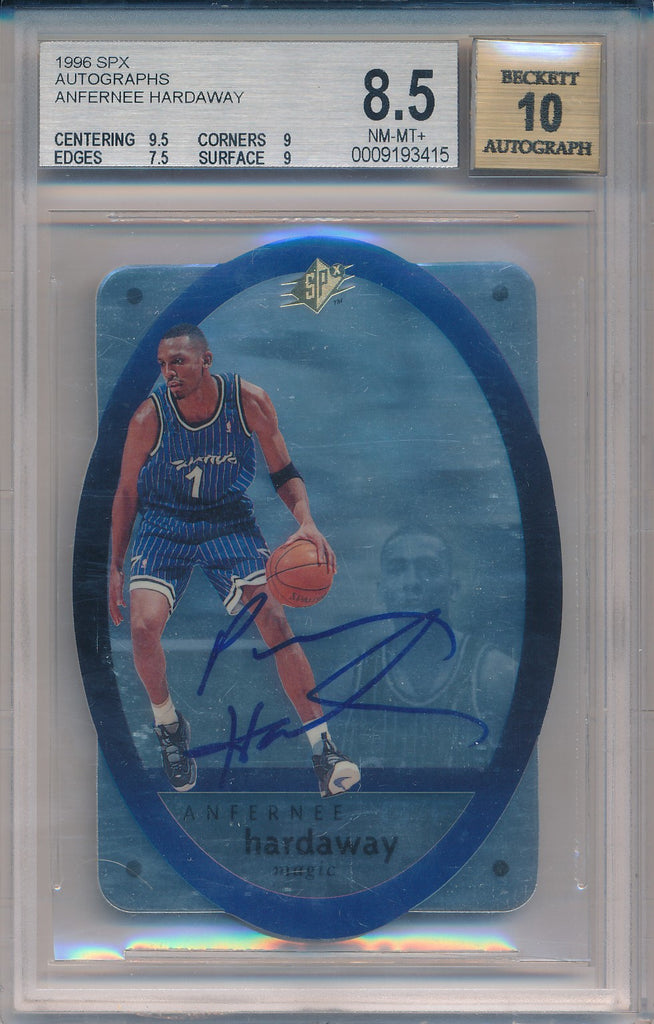 Upper Deck 1996-1997 SPX Autographs #34 Anfernee Hardaway / BGS Grade – Mr.  B's Collection