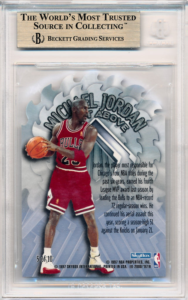 Skybox 1996-1997 E-X2000 A Cut Above #5 Michael Jordan 5/10 / BGS