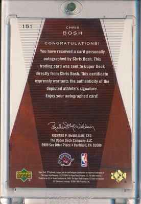 Upper Deck 2003-2004 SP Authentic Rookie Authentics #151 Chris Bosh 18/50