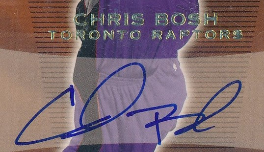 Upper Deck 2003-2004 SP Authentic Rookie Authentics #151 Chris Bosh 18 –  Mr. B's Collection