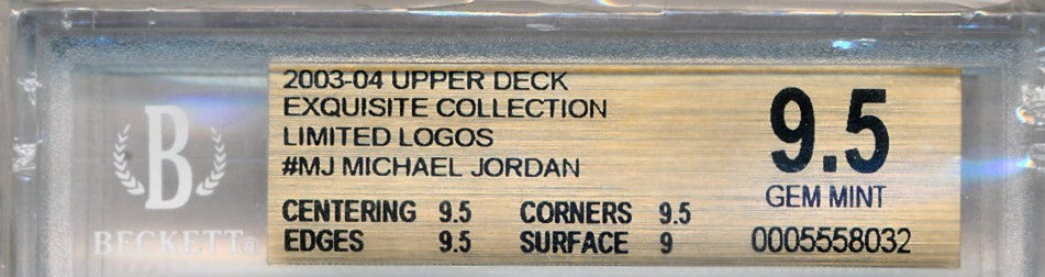 Upper Deck 2003-2004 Exquisite Collection Limited Logos #MJ