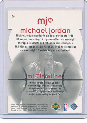 Upper Deck 1988-1989 MJx Mj Timepieces #36 Michael Jordan 1248/2300