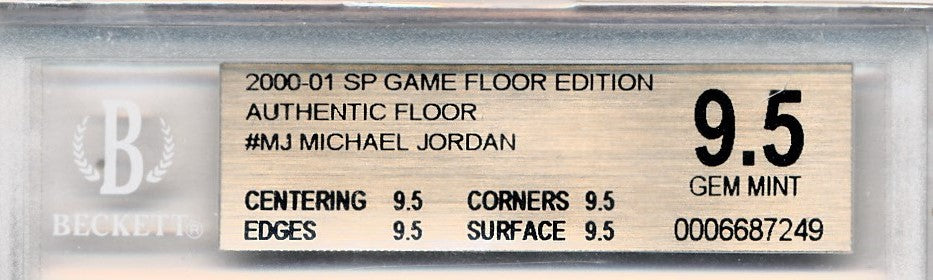 Upper Deck 2000-2001 SP Game Floor Edition Authentic Floor #MJ 