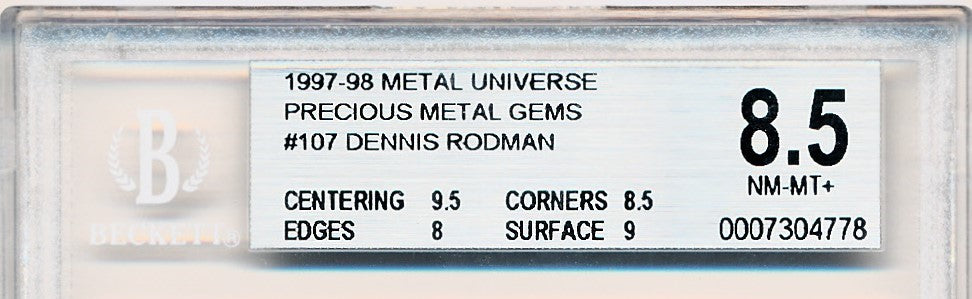 Skybox 1997-1998 Metal Universe Championship Precious Metal Gems