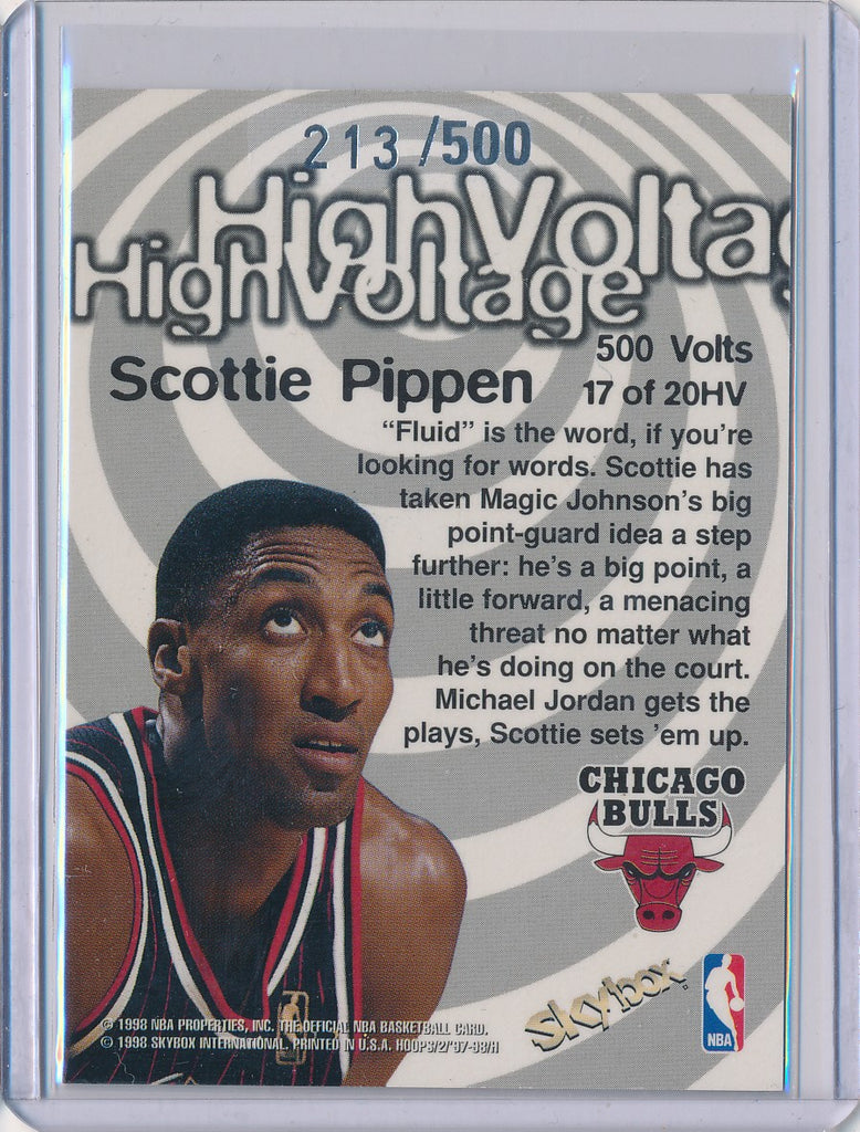 SkyBox 1997-1998 Hoops High Voltage #17/20HV Scottie Pippen 213