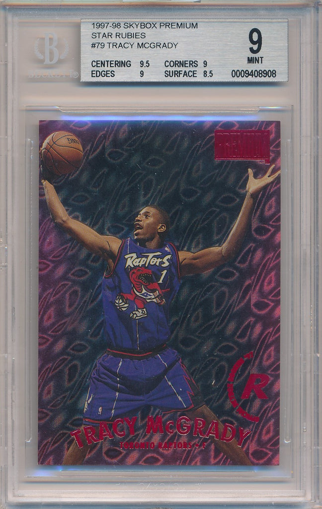 SkyBox 1997-1998 Premium Star Rubies #79SR Tracy McGrady 26/50 