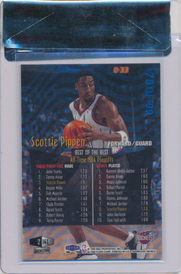 Fleer 1998-1999 Flair Showcase Passion Legacy Collection #214L Scottie Pippen 78/99 / BGS Grade 9