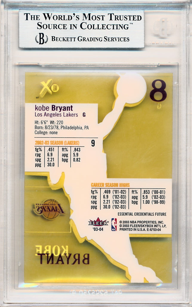 Fleer 2003-2004 E-X Essential Credentials Future #9 Kobe