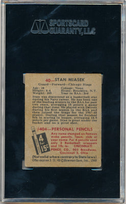 Topps Bowman 1948 Sportscard Guaranty  #50 Stan Miasek  / PSA Grade 4