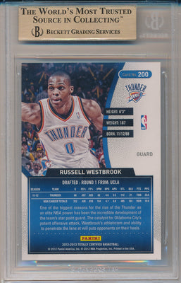 Panini 2012-13 Totally Certified Green #200 Russell Westbrook 5/5 / BGS Grade 9.5